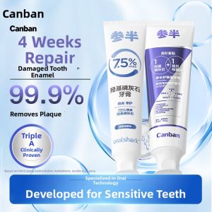 Hydroxyapatite Toothpaste Fluoride Whitening Sensitive Teeth Repair Canban