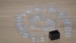 16Pcs Chair Leg Caps Black Rubber Furniture Feet Floor Protectors Anti-slip Pads Silent Thicken Table Chair Legs Socks Covers