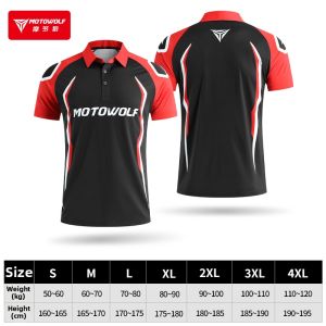 Motowolf | Quick-dry Breathable High-elasticity Sweat-wicking Mens Motorcycle Riding Jersey