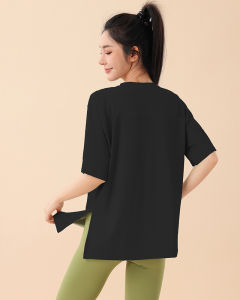 Plus Size Quick Drying Long Sleeve Tunic for Yoga Running