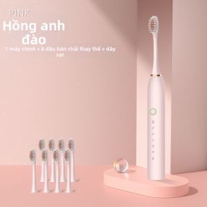 ZHENCAOMINGFANG | Chổi Đánh Răng Điện Mềm Cho Cặp Đôi Chổi Đánh Răng Cầm Tay Cho Nam Và Nữ Đồ Đựng Đồ Dùng Cá Nhân Đồ Dùng Vệ Sinh Cá Nhân