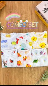 CantikBaby Baju Bayi Lebih 10 Jenis Combo untuk Bayi Baru Lahir Hingga 3 Tahun – Pakaian Harian Sesuai Cuaca Panas Lelaki & Perempuan Termasuk Baju-T Romper Seluar & Lengan Panjang l Cute & Random Design Cotton All Combo Set with Boy / Girl