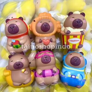 TAIYO Squishy Slow Capybara Snack Squeeze Pencet Elastis Smooth Mainan Dekompresi Squishi Stress Relief