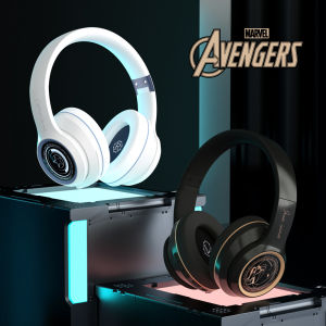 Marvel MV01 Avengers Series Over-Tai nghe đeo tai bluetooth 5.4 tai nghe chơi Game Led với âm thanh stereo hifi thoải mái Earpads không dây/có dây Tai nghe Bluetooth