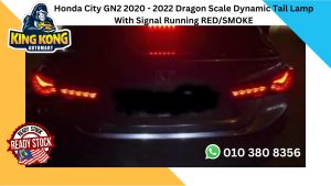 Honda City GN2 2020 - 2022 Dragon Scale Dynamic Tail Lamp With Signal Running RED/SMOKE 2 pcs/set -
