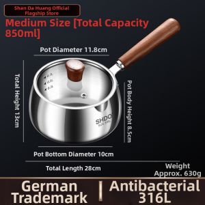 SHDO | Non-stick Small Milk Pot 316L Stainless Steel