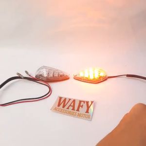 Sepasang Lampu Sein Tempel Untuk DI fairing Lampu Sein Sayap Mini Vixion New Nemo Variasi lampu Sein Led Tst
