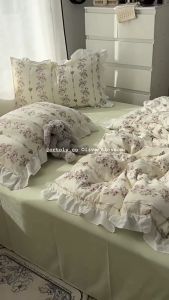 🇲🇾 Ready Stock (Same Day Delivery) OLIVE BLOSSOM 35CM Microfiber Bedsheets Set Flora Series