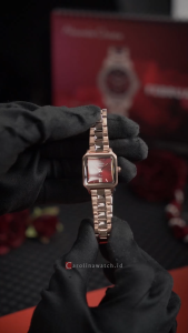 Jam Tangan Wanita Alexandre Christie Passion AC 2B62 LDBRGRE Red Dial Rose Gold Stainless Steel Strap