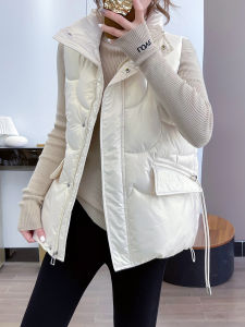 เสื้อกั๊กผ้าขนแกะผู้หญิงฤดูใบไม้ผลิฤดูใบไม้ร่วงฤดูหนาว 2025 ใหม่ เสื้อคลุมกันหนาวแบบสวมใส่สบาย แจ็คเก็ตสะพายหลังสีลustrous ไม่ต้องซัก