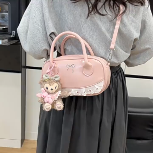 G52215 HANDBAG TAS SELEMPANG WANITA FREE GANTUNGAN LUCU SLINGBAG MOTIF PITA COQUETTE AESTHETIC BAG