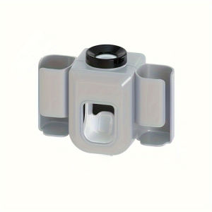 1pc Toothbrush Holder With Automatic Toothpaste Dispenser Wall Mounted Punch-free Multifunctional Electric Toothbrush Holder