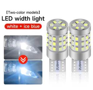 12v 24v Compatible t10 canbus error free 2 color switchable high quality led jdm yellow dual color no flash