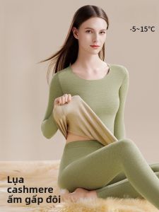 MiiOW | Quần lót lông cừu dày dặn cho nữ Quần lót giữ nhiệt mùa đông không đường may Quần áo giữ nhiệt mùa thu Quần áo giữ nhiệt