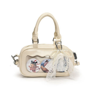 Cute  Commuter Girls Anime Pain Bag Small Single Shoulder Slant Cross Bag Soft Tote Bag for Daily Use Soft Polyester Material