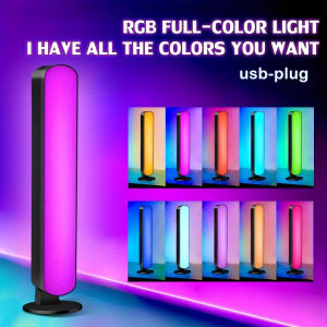 1/2pc LED Smart Desktop Decorative Light 16Colors RGB Ambient Lamp Remote Dimmable USB Power for TV Compute Gaming Desktop Decor