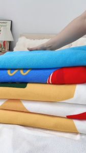 【Large size 80*160cm 400g】thicken  bath towel beach towel   Cotton Microfiber  super soft fast drying portable bath towel beach towel absorbent towel for bath adult makapal