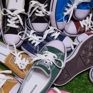 PROMO GRATIS ONGKIR SEPATU FLAT SHOES wanita slip on kasual kanvas hijau army import murah keren TOP