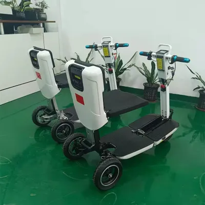 Portable Electric Lithium Battery Three-wheel Scooter Foldable for Airplanes and Subways