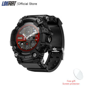 LOKMAT ATTACK-GT Upgrade Sport Smart Watch Waterproof Bluetooth Calls Rugged Smartwatches Flashlight Fitness Tracker for Phone