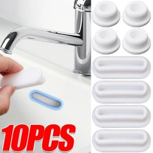 10Pcs Wash Basin Overflow Ring Square Silicone Sealing Plugs Bathroom Sink Hole Covers Overflow Rings Kitchen Bath Accessories