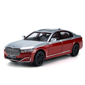 【RUM】1:24 Scale BMW 760Li Alloy Car Model Light & Sound Effect Diecast Car Toys for Boys Birthday Gift Kids Toys Car Collection