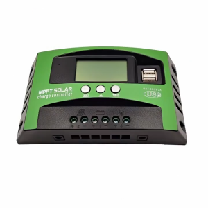 Pengontrol Tenaga Surya MPPT 100A 12V 24V Regulator Cerdas Baterai Panel Surya Rumah Pengendali CAS Surya Regulator Pengisi Daya Panel Solar Display LCD USB Ganda Alat Pengatur Pengecasan Tenaga Surya