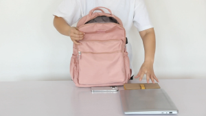 GREEN FOX - 9911 tas ransel + USB wanita original tas backpack cewek sekolah kerja kuliah anti air