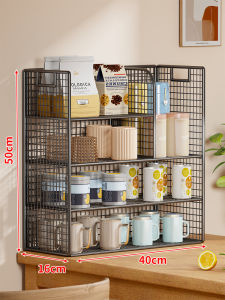 evesigar | Table Organization Shelf Desk Snack Storage Rack Layered Kitchen Storage