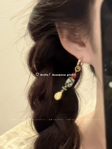 Retro Tassel Earrings Womens Ethnic Style Geometric Pattern Alloy Bohemian Fashion Jewelry Elegant Atmosphere National Style