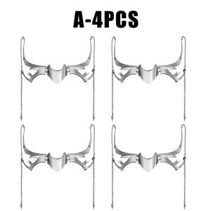 Steampunk Mechanical Face Chain Half Hollow Cyber Punk Mask Nightclub Costume Cosplay Face Accessorie Chain Earring Jewelry