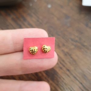 Manis dan Bergaya Remaja Giwang Kadar 700 16 karat 16k Lil Love Anting Tusuk Anting Tindik Anting Remaja Anting Emas