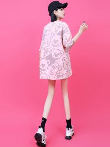 Áo Thun Nữ Tay Ngắn Cổ Tròn Dáng Rộng Mùa Hè Phong Cách Đường Phố Cotton 100% Dáng Rộng Thời Trang Thường Ngày