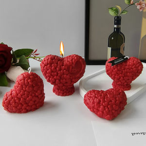 Valentines Day Love Rose Silicone Candle Mold 3D Love Flower Chocolate Cake Fudge Making DIY Soap Gypsum Resin Crafts Molds