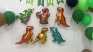 Bộ 6/35 Quả Bóng Bay Hình Khủng Long Mini Dành Cho Bé Trai Trang Trí Sinh Nhật Chủ Đề Khủng Long Rừng Hình Thú Hoạt Hình Dễ Thương
