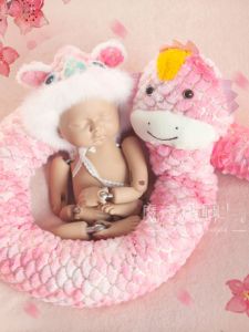 Snake Year Baby Hat Newborn Photography Props One Month Old Baby Portrait Doll Hat Cute Style Four Seasons Universal Baby Clothes