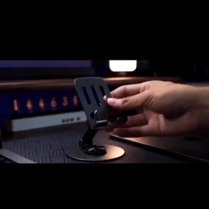 MLADEN 360 Rotation Aluminium Alloy Mobile Phone Holder Universal Phone Tablets Bracket Folding Double Shaft Design