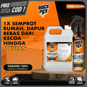 QUICKPICK PEMBASMI KECOA PALING AMPUH [BONUS 250ML] 1L 100ML Anti Roach Killer Spray Aromatic Spray Coro Lipas Kongkang Racun Cairan Pengusir Anti Serangga Kecoak di dalam Mobil Kamar Mandi Lemari Langsung Mati TERMURAH not Wiselie HIT