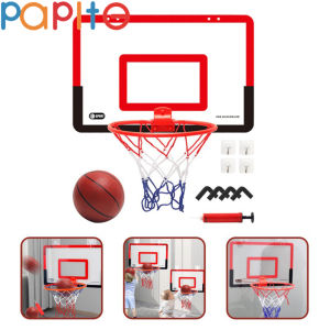 Papite Bóng Rổ Trong Nhà Hoop Cho an toàn cho trẻ em trò chơi vui nhộn Trẻ Em Nhà Tập Thể Dục Bóng Rổ Bộ Đai khung treo tường Đứng Treo Backboard