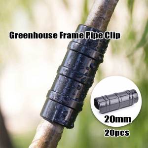 20Pcs Greenhouse Frame Pipe Clip Garden Buildings Tube Clip Snap Net Fixed Pipe Clamps
