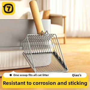 7o | Stainless Steel Fine Hole Cat Litter Scoop Large