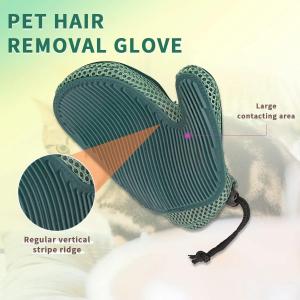 1pc 2 In 1 Cat Hair Glove & Pet Fur Remover Glove Dog Grooming Glove Brush For Shedding Pet Hair Remover Mitt For Cleaner