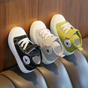 22-33Size Children Boys Girls Sneakers Breathable High-top Casual Canvas Shoes