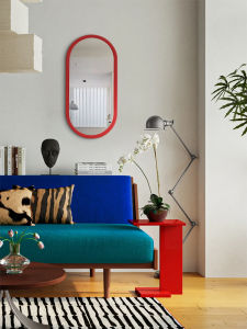 HUACHENYUE | Bauhaus Mid-century Dopeamine High-sense Light French Artistic Decorative Mirror
