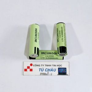 Pin 18650 (3.7V - 4.2V) IRC18650 / Pin Li-ion): Đầu Nhọn / Đầu Bằng