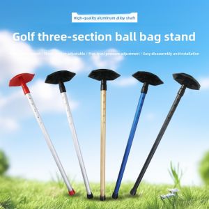 Adjustable Golf Bag Support Three Sections Aluminum Alloy Golf Club Body Five Gear Pressure Adjustment Prevent Bag Deformation