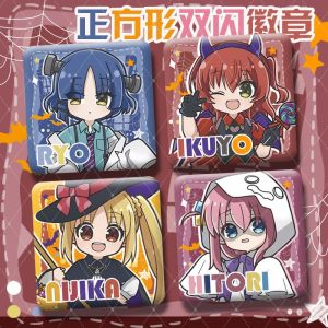 Hoa Văn Halloween Square Double Flash Badge Anime Rock Music Solo Mountain Field Yuki Customizable Collectible Gaming