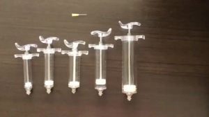 20ml Animal Syringe Fiberglass Reusable Veterinary Injection Tools Heavy Duty TPX Steel Syringe