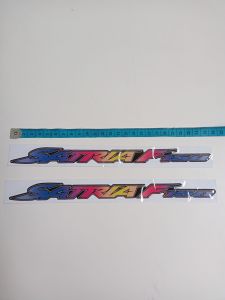 STIKER EMBLEM SATRIA F 150 TIMBUL KUALITAS TERBAIK