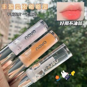 Affordable NOVO Lip Oil Mirror Shine Moisturizing Colorless Glass Lip Gloss Long Lasting Hydrating Lipstick for All Skin Types